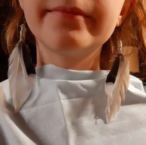 Duck and Jay dangles with silver rings